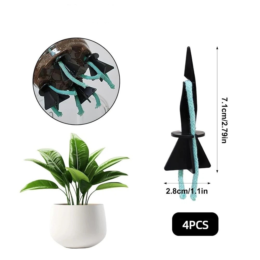 Root Watering Spike - 4pcs with Cotton Ropes Plant Water