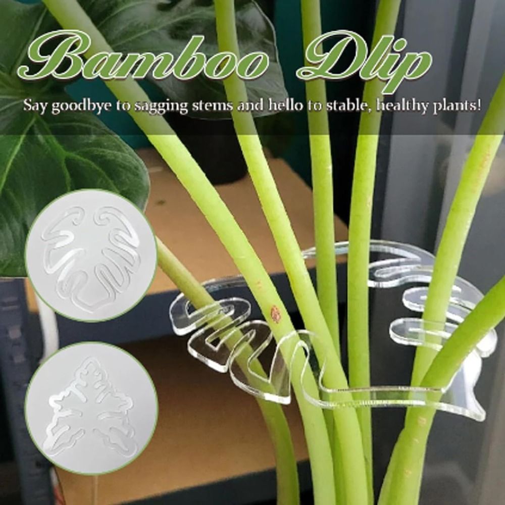 Gardening Tools Holder - 1/2PCS Reusable Turtle Shell Bamboo Clamp