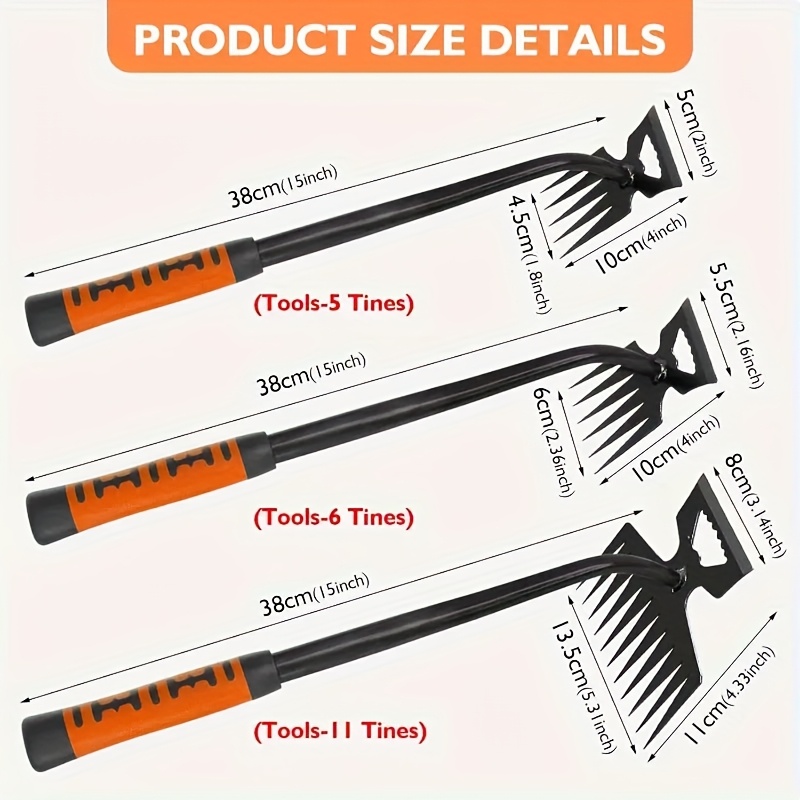 2 in 1 Garden Weeding Rake 5/6 - Gardening Tools To Remove Grass ulasan dan harga