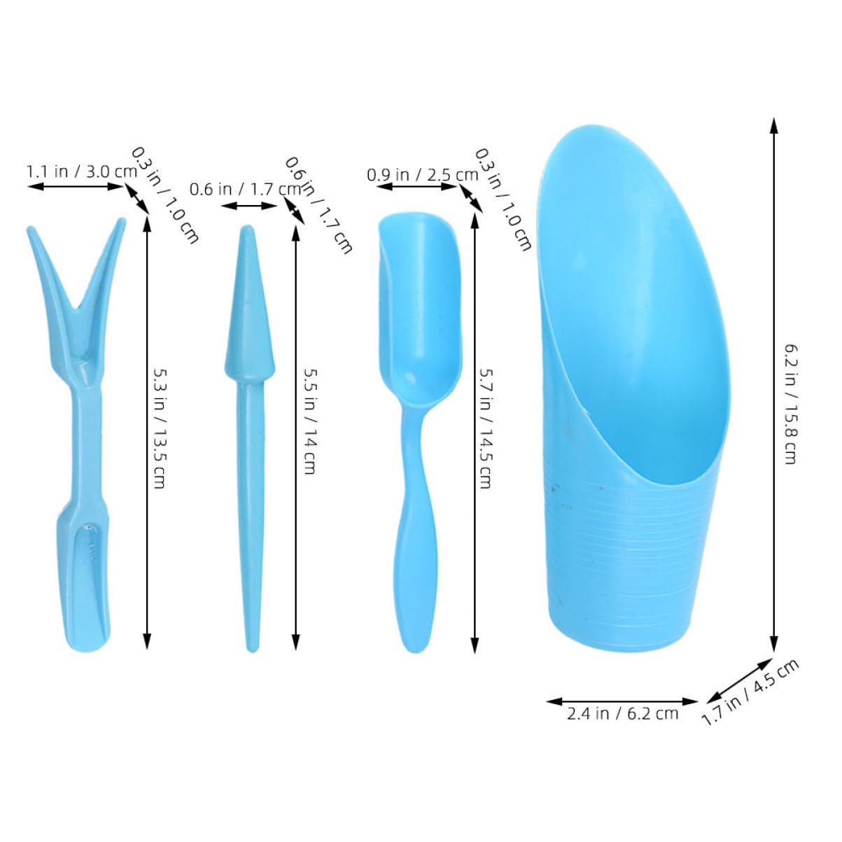 4pcs/set, Plastic Durable Buck - Gardening Tools Bundle ulasan dan harga