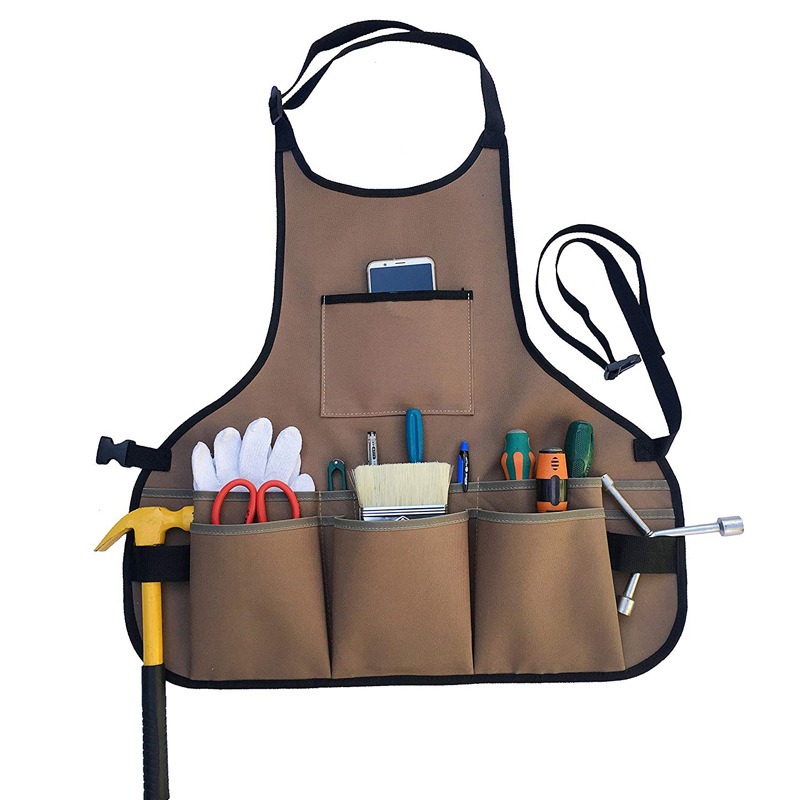 Garden Work Apron with Pockets - Gardening Tools Organiser ulasan dan harga