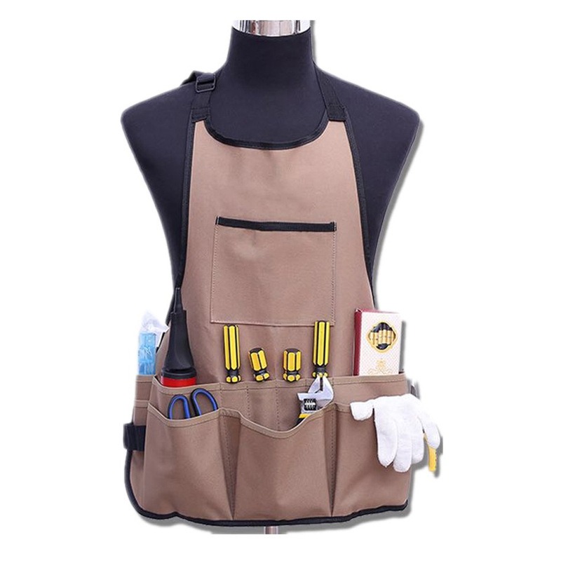 Garden Work Apron with Pockets - Gardening Tools Organiser ulasan dan harga