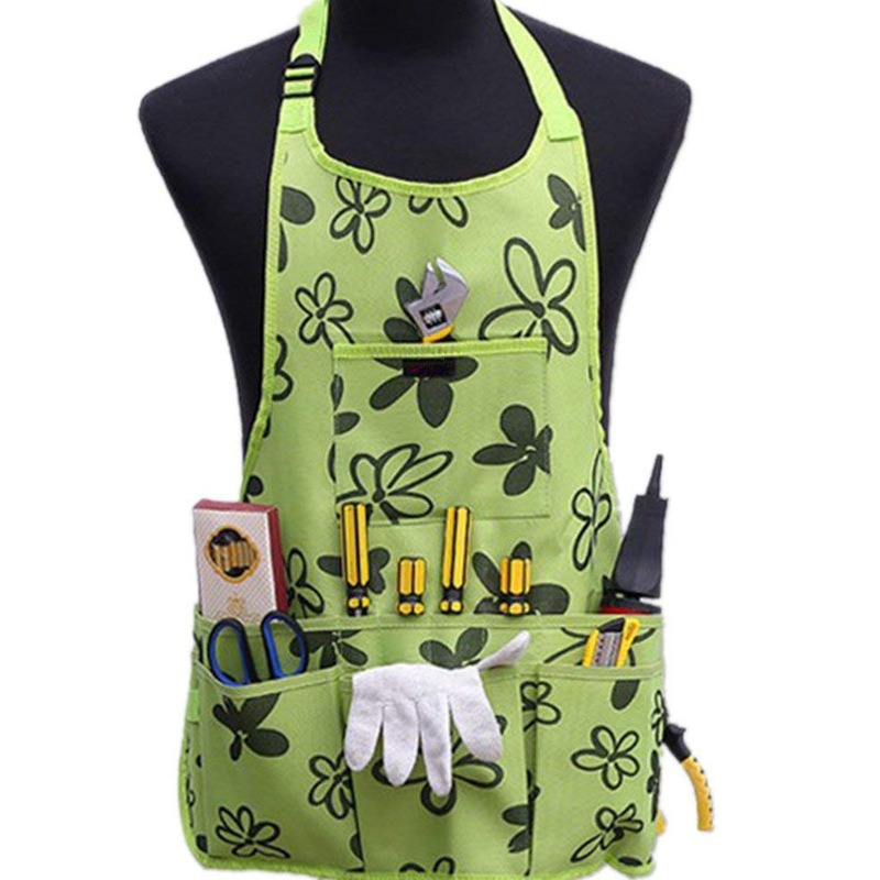 Garden Work Apron with Pockets - Gardening Tools Organiser ulasan dan harga