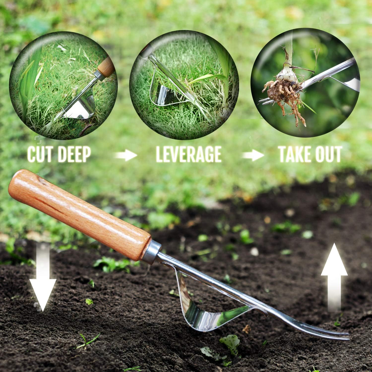 1/2PCS Manual Weed Remover V-S - Gardening Tools To Remove Grass ulasan dan harga