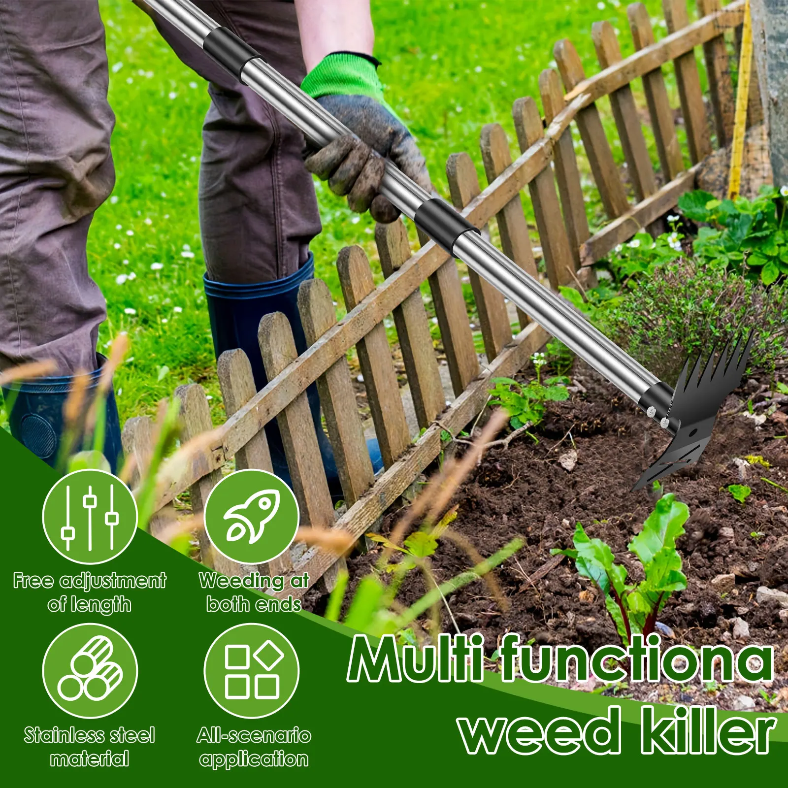 Garden Thatch Rake Stainless S - Gardening Tools To Remove Grass ulasan dan harga
