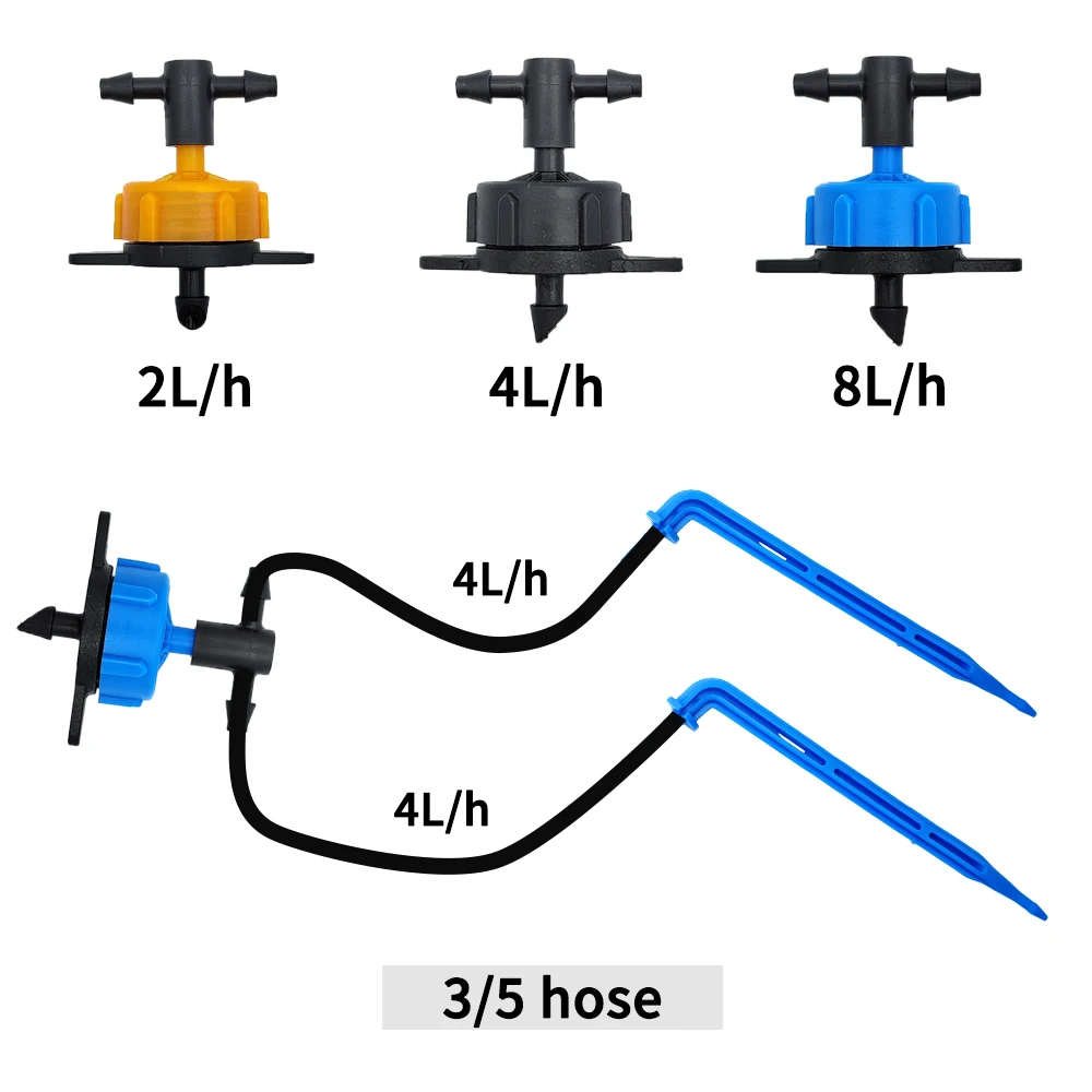 100-10M 4/2-Way 8L Drip Arrow  - Root Watering Spike ulasan dan harga
