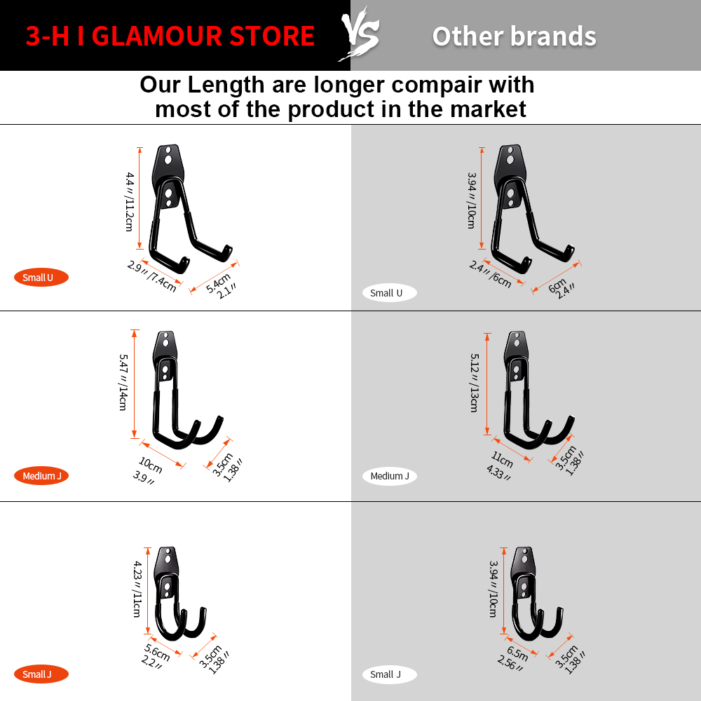 Heavy Duty Metal Hook Garage O - Gardening Tools Holder ulasan dan harga