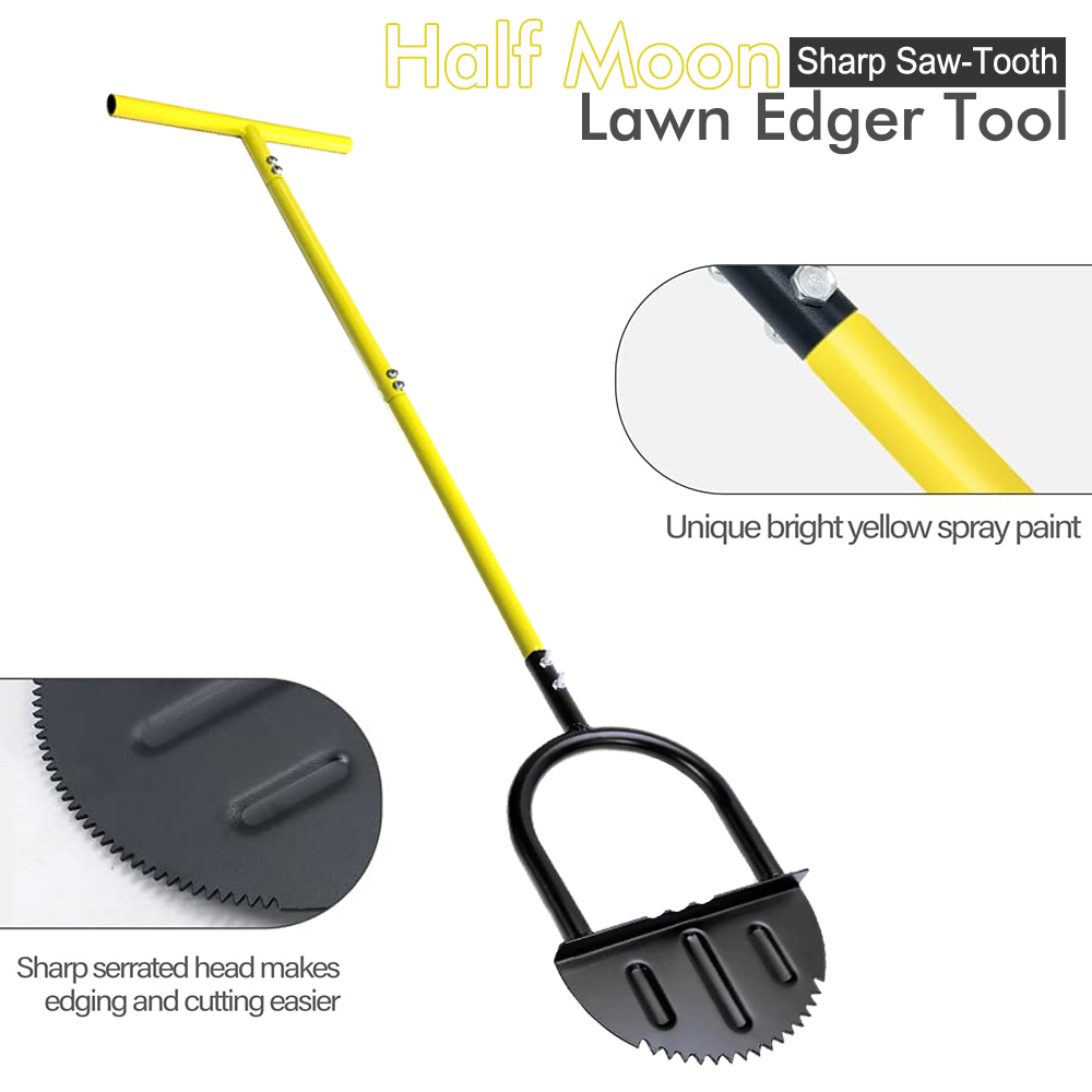 Half Moon Lawn Edger with Long - Gardening Tools Long Handle ulasan dan harga